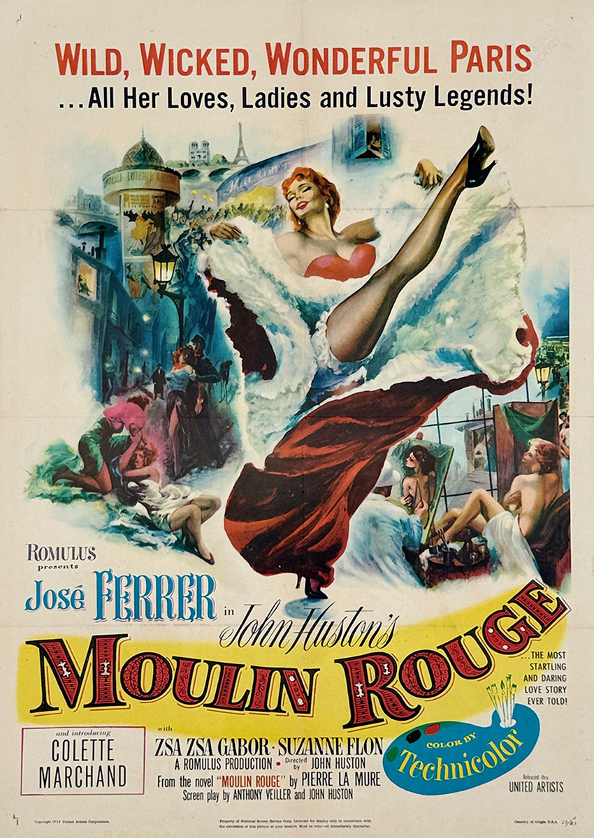 Moulin Rouge Movie Poster Canvas Print & Poster Wall Art - AI PRINT LAB